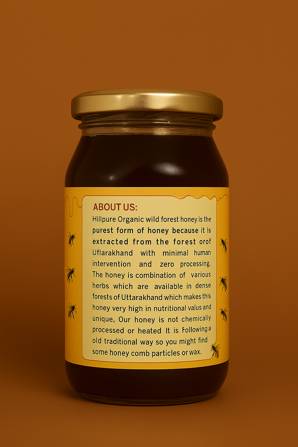 Organic Wild Forest Honey, Hillpure 500gm