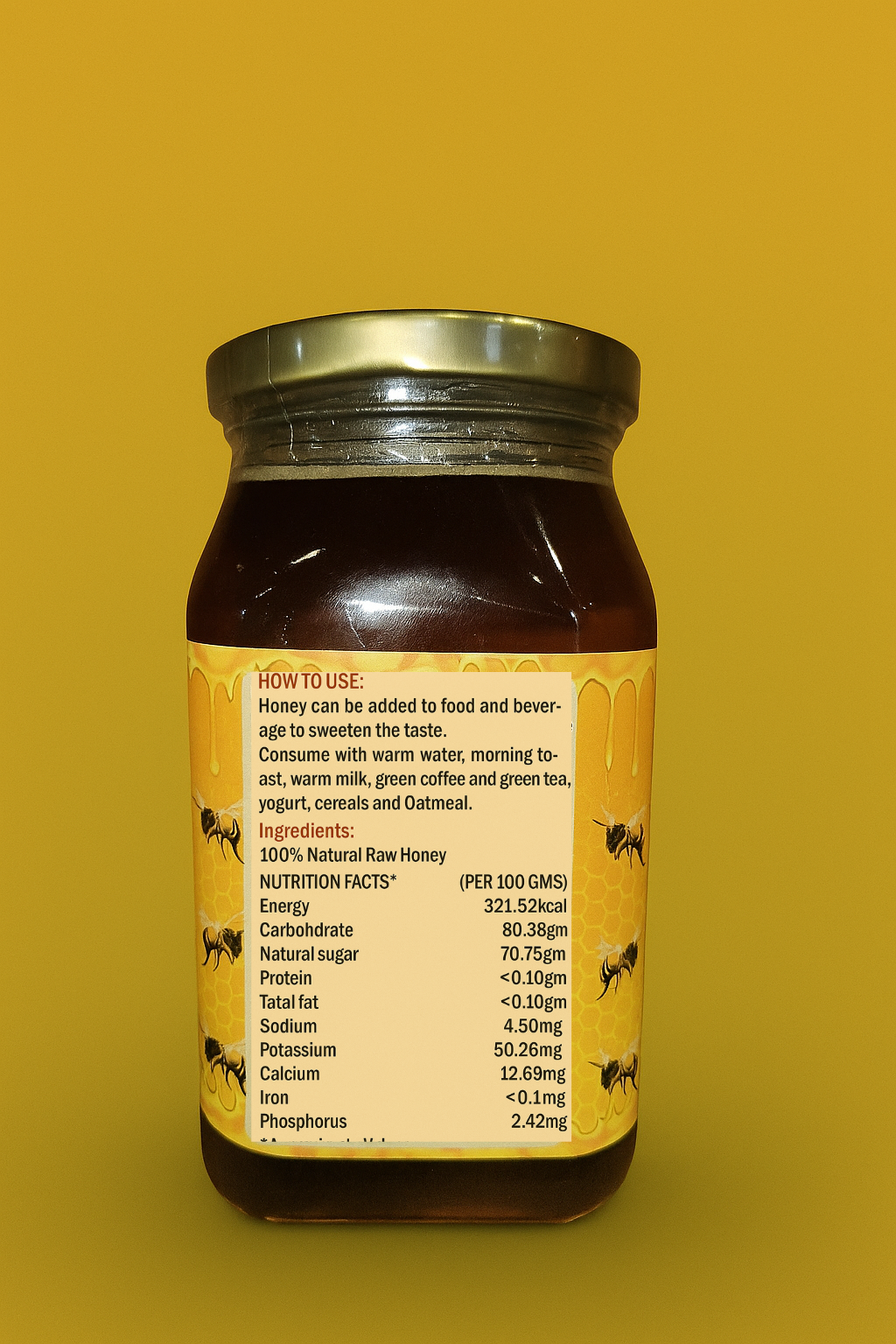 Organic Wild Forest Honey, Hillpure 500gm