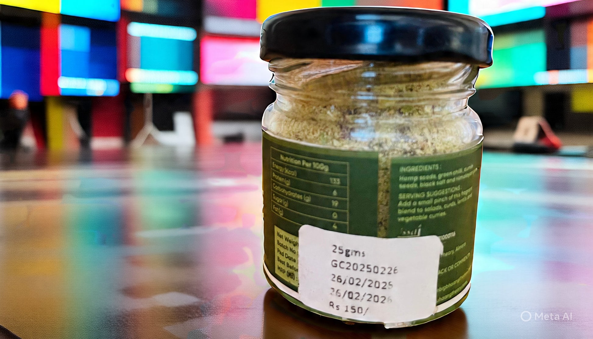 Hemp Seed Green Chilli Salt 25gms.