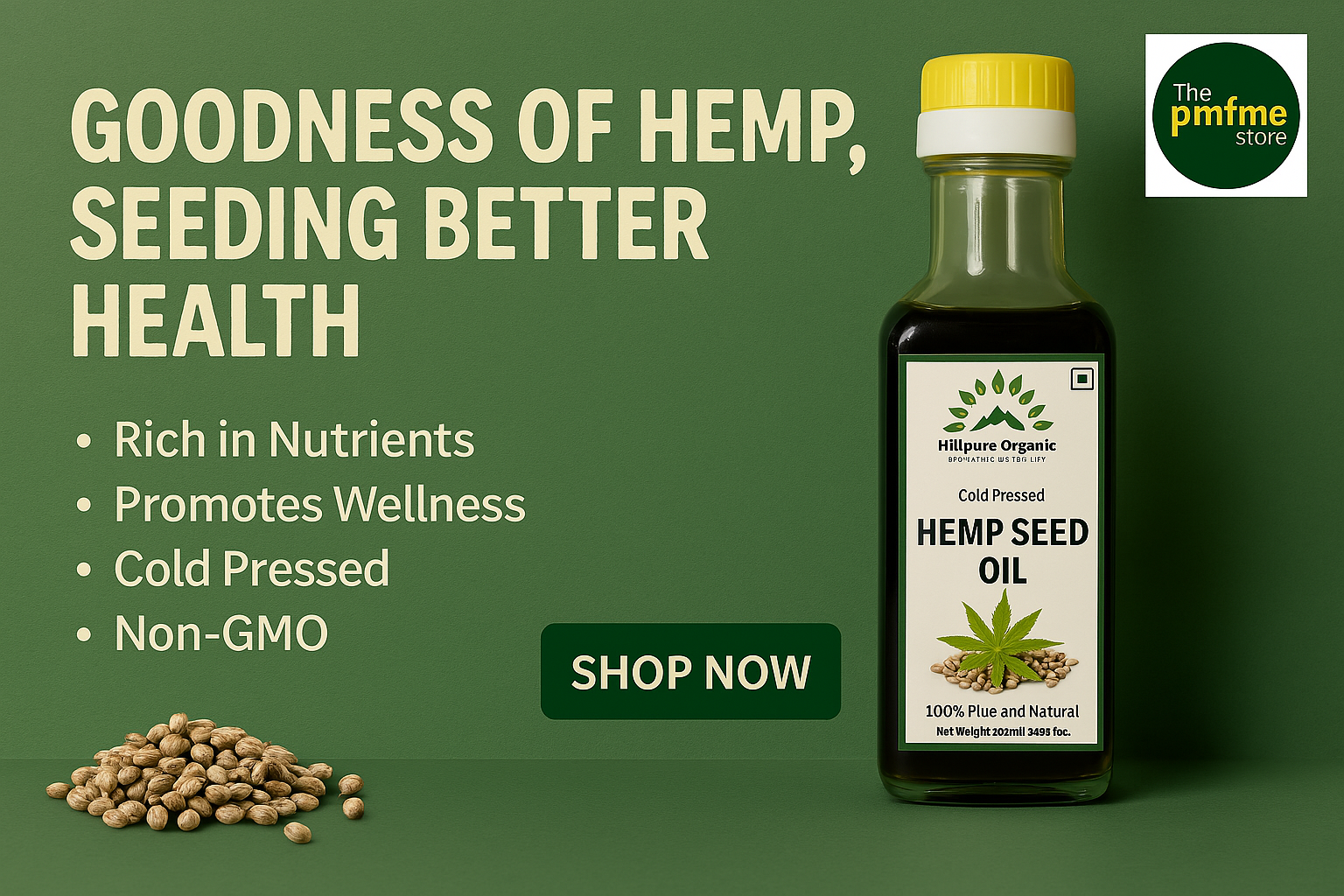 Cold Pressed Hemp Seed Oil 250ml